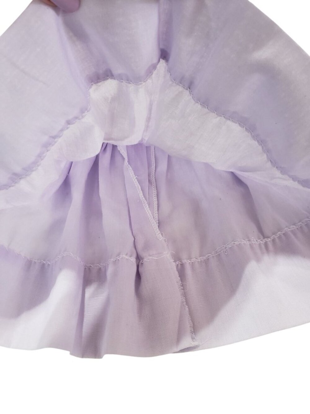 Vintage Alexis Lilac Purple Embroidered Flowers Frilly Party Dress 3 Months - Picture 6 of 12